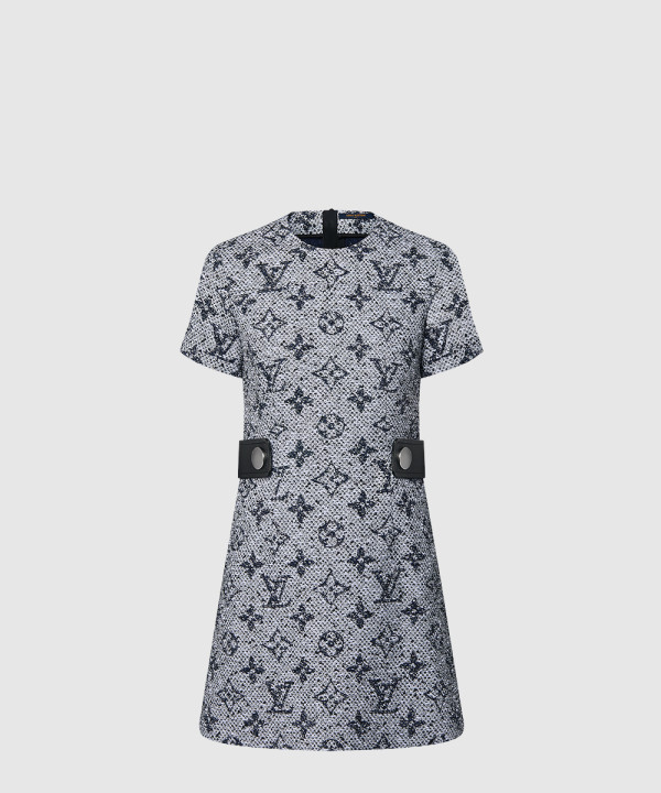 [LOUIS VUITTON-루이비통]모노그램 트위드 마르탱갈 드레스 1AFSX0