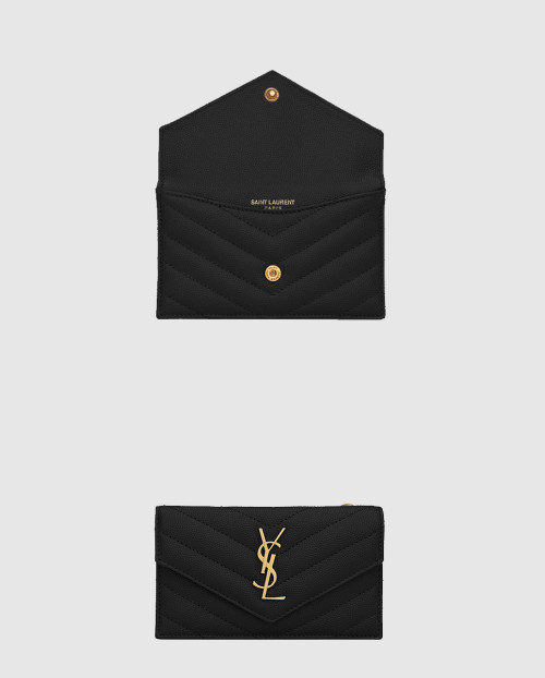 [SAINT LAURENT-생로랑]CASSANDRE MATELASSÉ FRAGMENTS 플랩 카드 케이스 612808