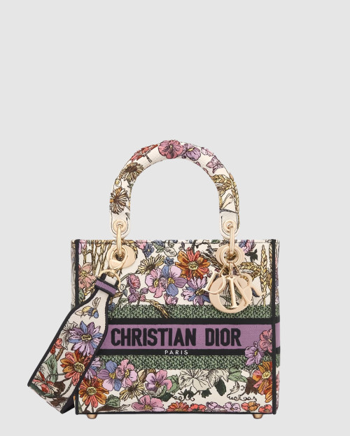 [DIOR-디올]레이디백 램스킨 미듐 M0565