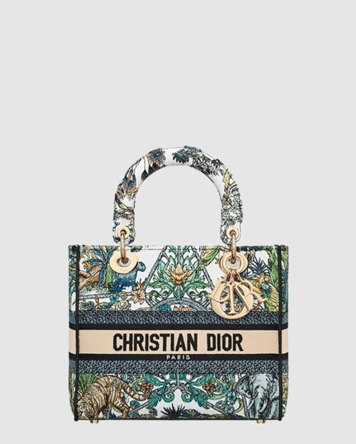 [DIOR-디올]레이디백 램스킨 미듐 M0565