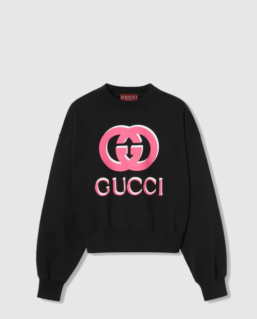 [GUCCI-구찌]코튼 저지 프린트 스웨트셔츠 789582