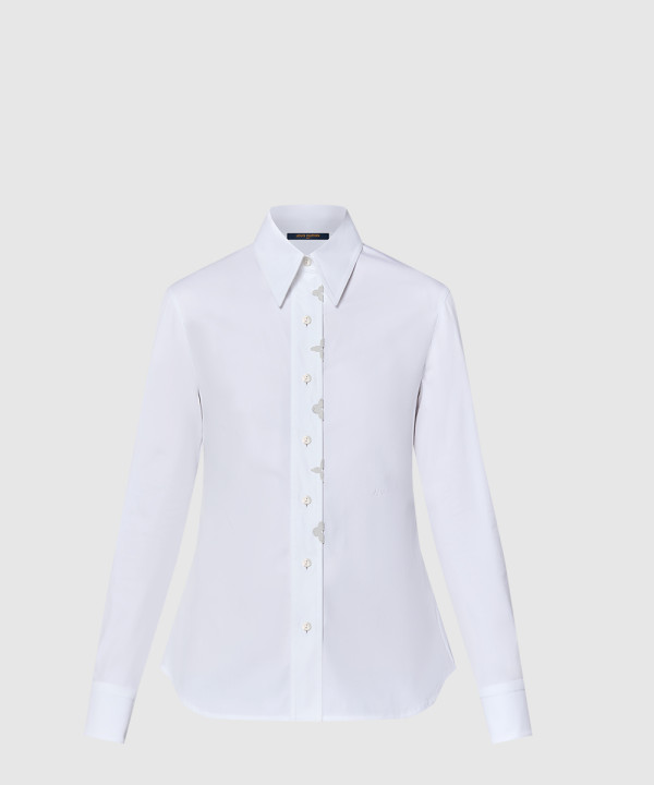 [LOUIS VUITTON-루이비통]모노그램 플라워 액센트 셔츠 1AGACT