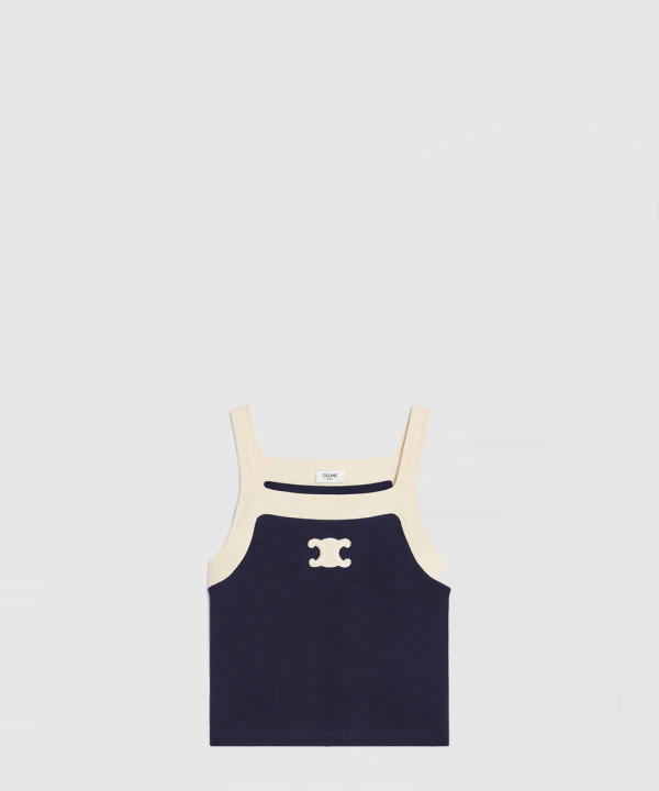 [CELINE-셀린느]트리옹프 탱크 탑 코튼 저지 2X37NA