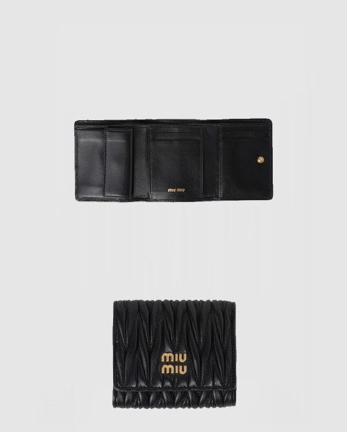 [MIUMIU-미우미우]스몰 마테라쎄 나파 가죽 지갑 5MH033