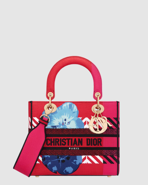 [DIOR-디올]레이디백 램스킨 미듐 M0565