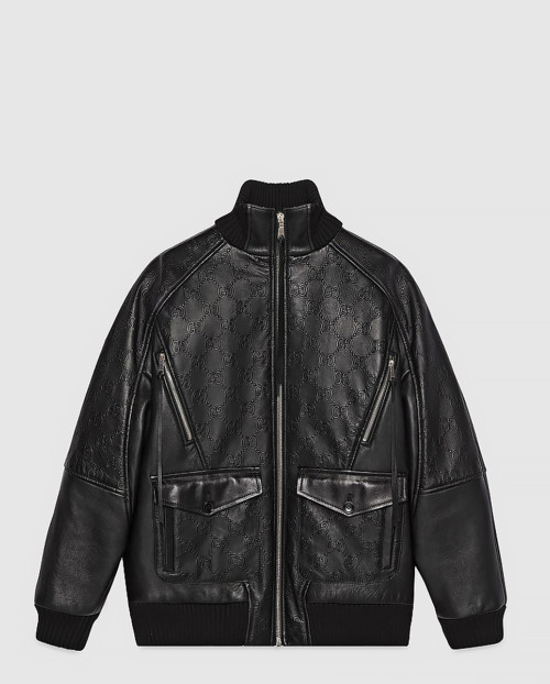 [GUCCI-구찌]GG 레더 재킷 724052