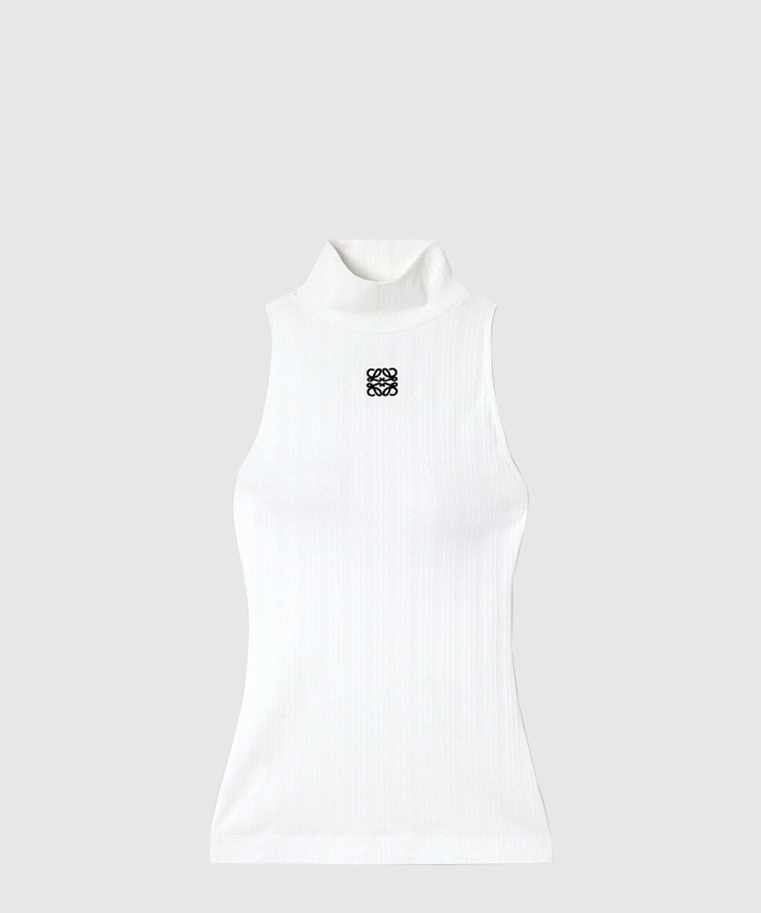 레플리카|이미테이션 loewe-로에베-자수-골지-스트레치-코튼-터틀넥-탱크