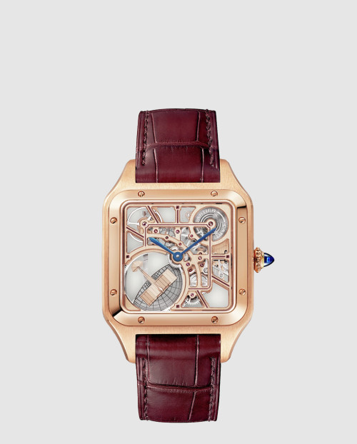 [CARTIER-까르띠에]산토스 뒤몽 스켈레톤 31 WHSA0030