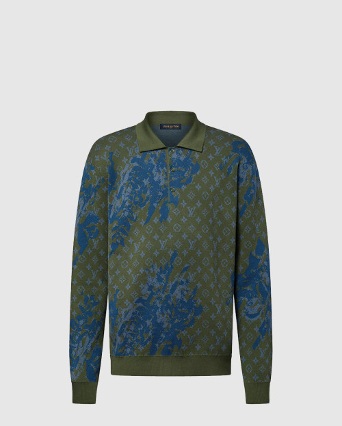 [LOUIS VUITTON-루이비통]모노그램 롱 슬리브드 니티드 폴로 1AFALJ