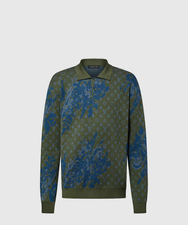 [LOUIS VUITTON-루이비통]모노그램 롱 슬리브드 니티드 폴로 1AFALJ