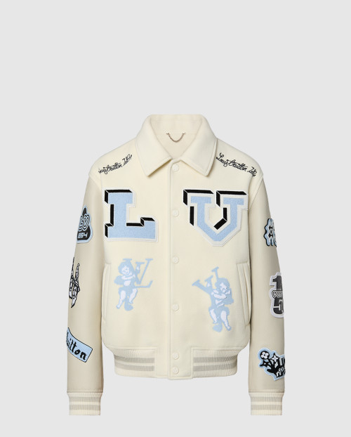 [LOUIS VUITTON-루이비통]멀티 패치 믹스드 레더 바시티 블루종 1AAHHE