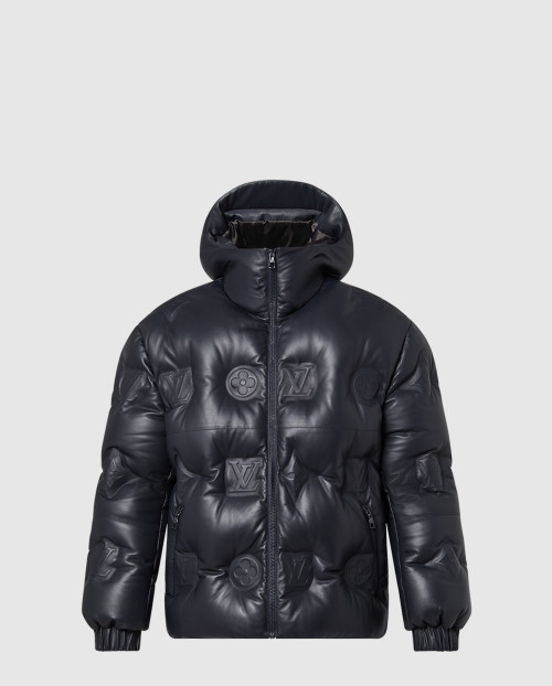 [LOUIS VUITTON-루이비통]모노그램 레더 후디드 다운 재킷 1AAUZG