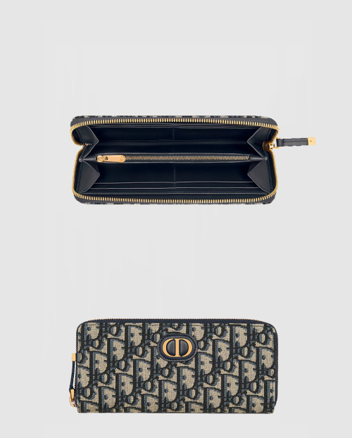 [DIOR-디올]30 Montaigne 롱 집업 지갑 S2189