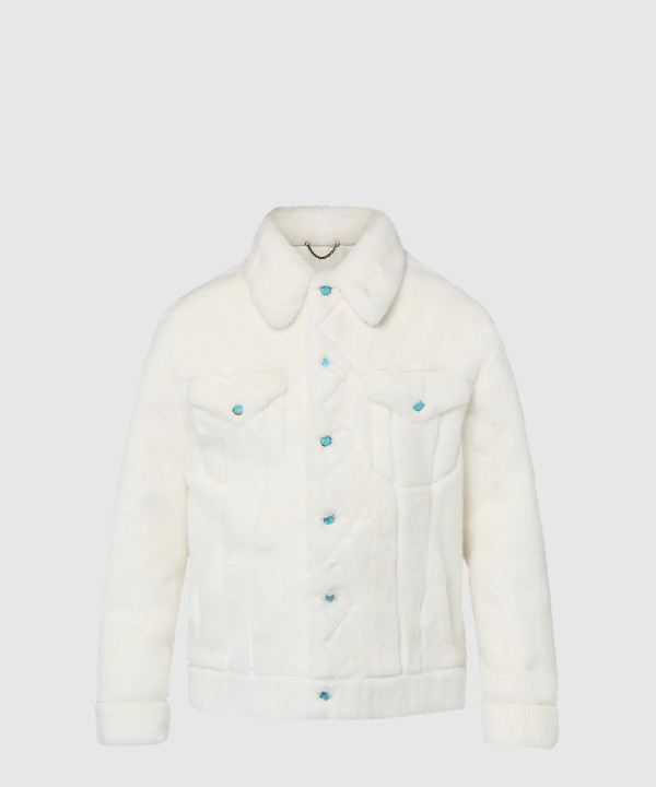 [LOUIS VUITTON-루이비통]밍크 트러커 재킷 1AFXB5