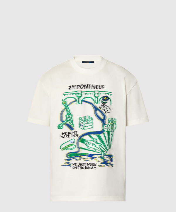 [LOUIS VUITTON-루이비통]인따르시아 그래픽 코튼 티셔츠 1AFJFQ