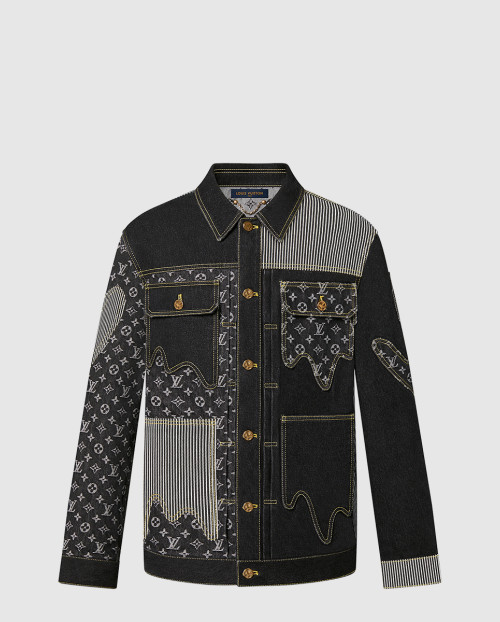 [LOUIS VUITTON-루이비통]모노그램 크레이지 데님 워크웨어 재킷 1A9GEF
