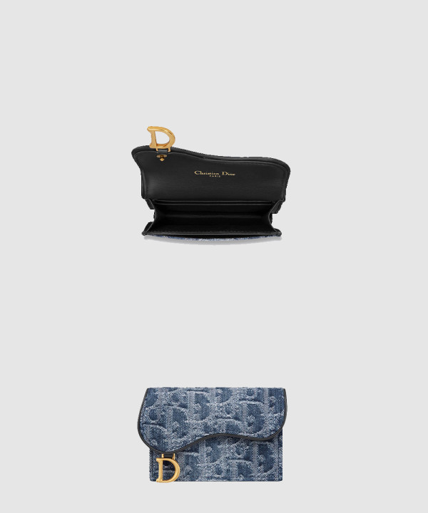 [DIOR-디올]Saddle Bloom 카드 지갑 S5611
