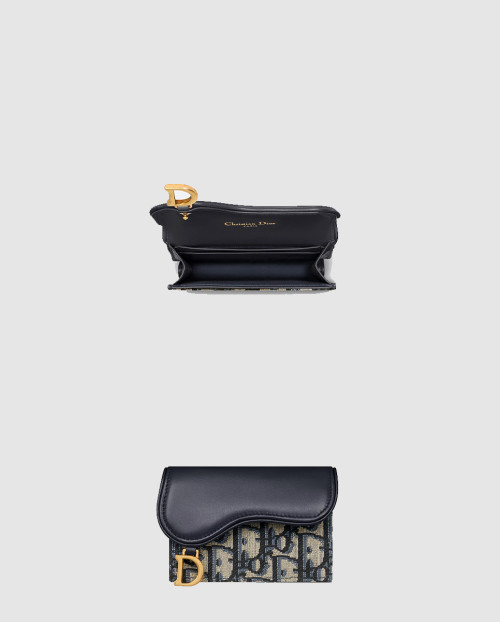 [DIOR-디올]Saddle Bloom 카드 지갑 S5611