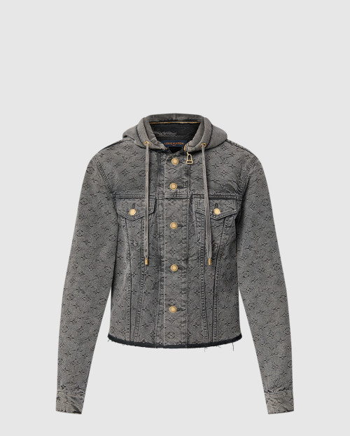 [LOUIS VUITTON-루이비통]빈티지 이펙트 모노그램 데님 재킷 1AGBD3