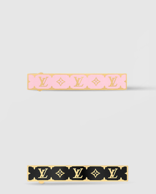 [LOUIS VUITTON-루이비통]나노그램 에나멜 헤어 클립 M01826