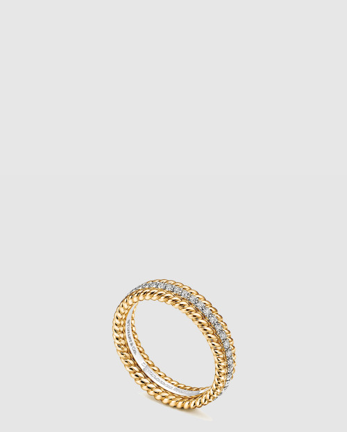 [TIFFANY-티파니]Rope 2열 반지 601337