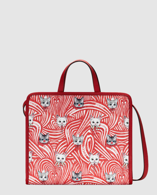 [GUCCI-구찌]고양이 프린트 토트백 630542