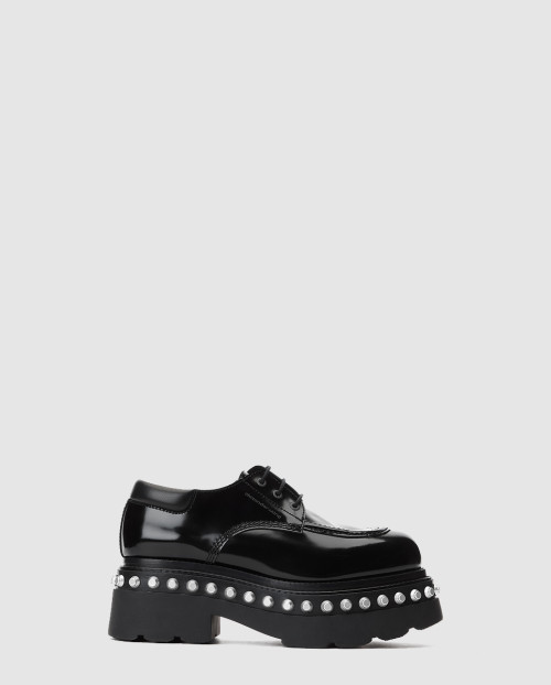 [MCQUEEN-알렉산더맥퀸]카프 레더 더비 032001