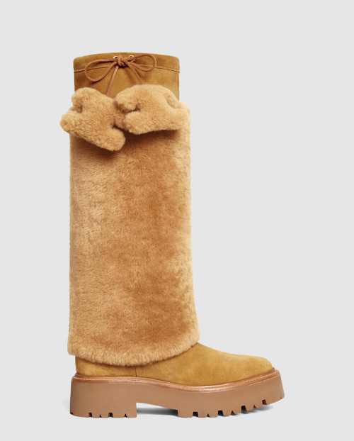 [CELINE-셀린느]소가죽 스웨이드 부츠 357724