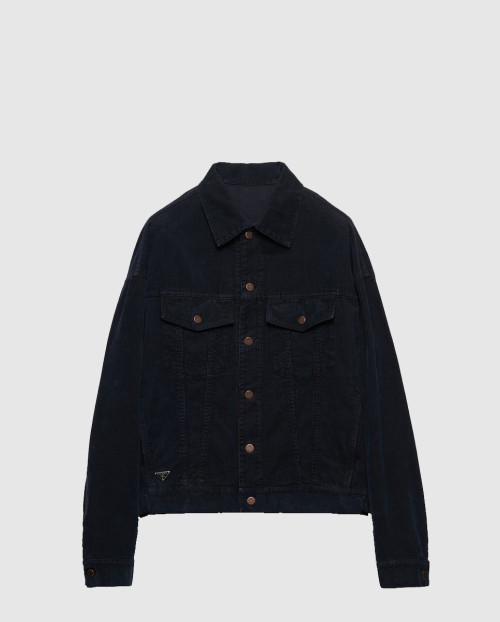 [PRADA-프라다]데님 블루종 재킷 GEB257