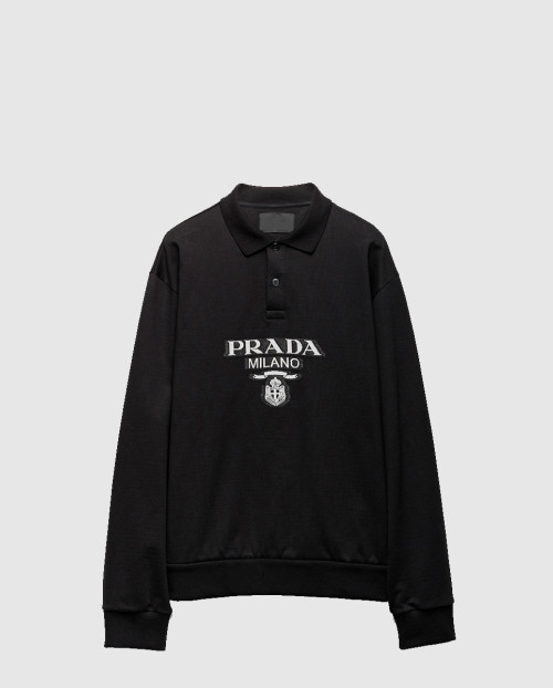 [PRADA-프라다]롱 슬리브 코튼 폴로 셔츠 UJL77B