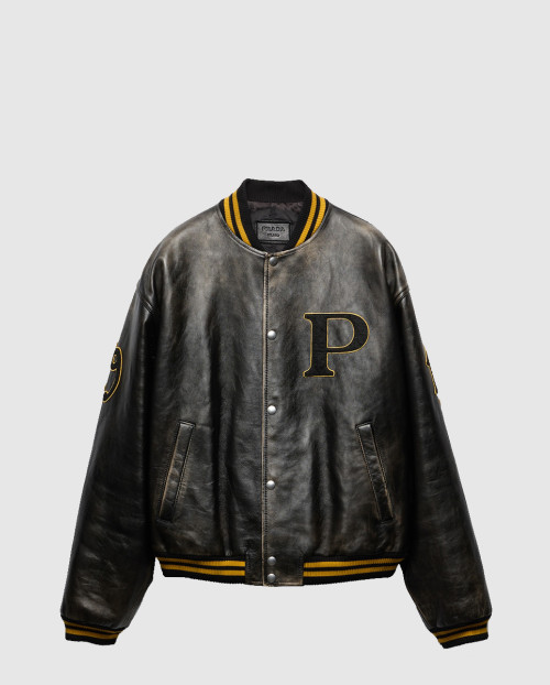 [PRADA-프라다]가죽 바머 재킷 UPW518