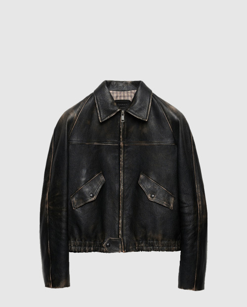 [PRADA-프라다]나파 가죽 재킷 UPW500