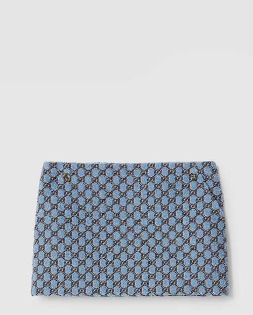 [GUCCI-구찌]GG 섀도우 부클레 울 미니 스커트 790278