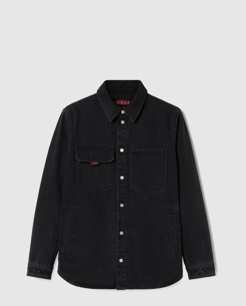 [GUCCI-구찌]자수 데님 셔츠 789160