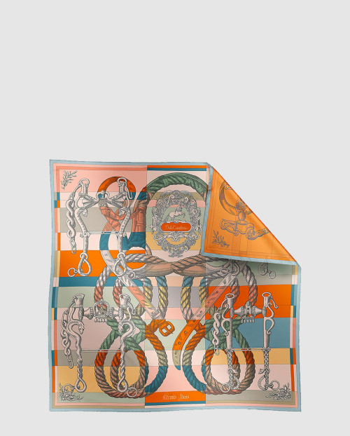 [HERMES-에르메스]Della Cavalleria double face 스카프 90