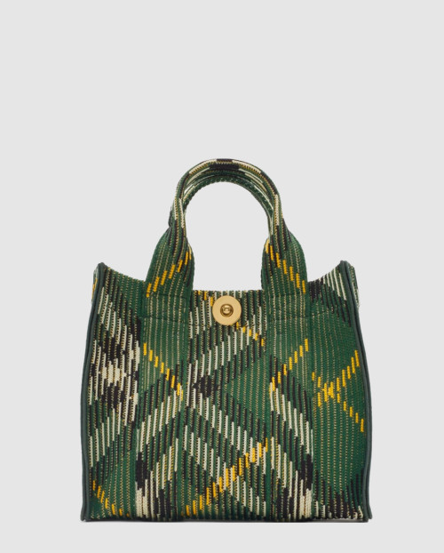 [BURBERRY-버버리]미니 체크 니트 토트 80957851