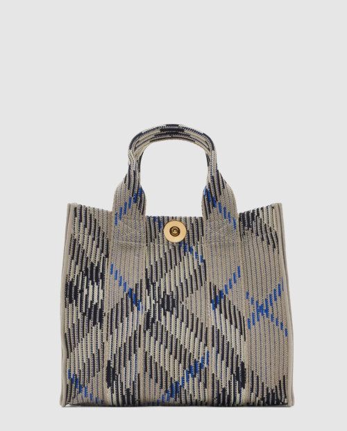 [BURBERRY-버버리]미니 체크 니트 토트 80904041