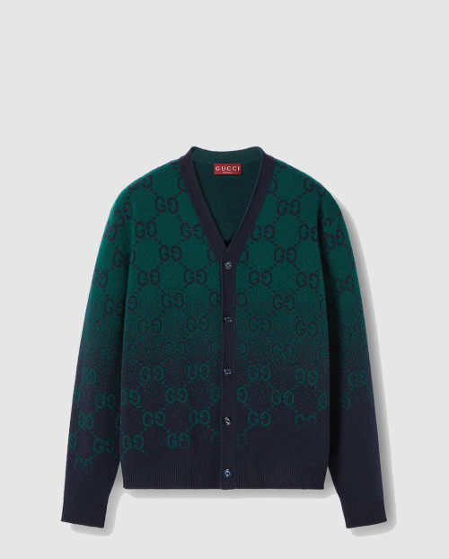 [GUCCI-구찌]GG 그라데이션 울 자카드 가디건 795012