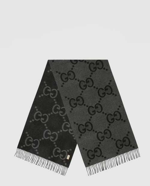 [GUCCI-구찌]태슬 디테일의 GG 자카드 니트 스카프 674275