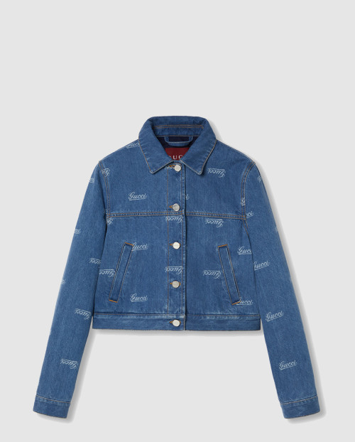 [GUCCI-구찌]레이저 디테일의 데님 재킷 797681