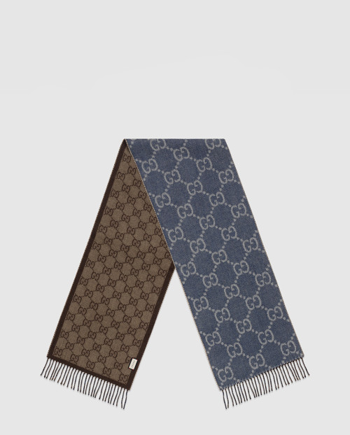 [GUCCI-구찌]태슬 디테일의 GG 자카드 니트 스카프 676610