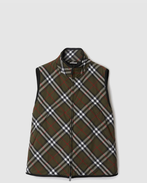 [BURBERRY-버버리]체크 나일론 질레 81018491