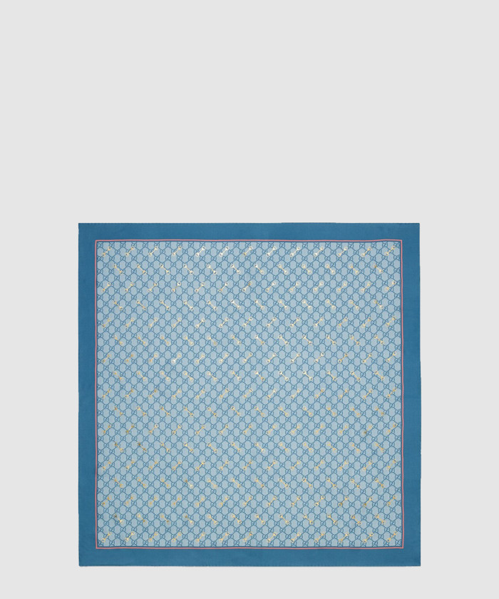 레플리카|이미테이션 gucci-구찌gg-프린트-홀스빗-실크-스카프-662576-3