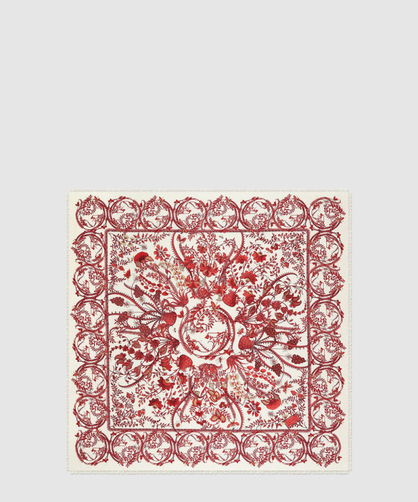 [GUCCI-구찌]상룡 프린트 실크 스카프 774323