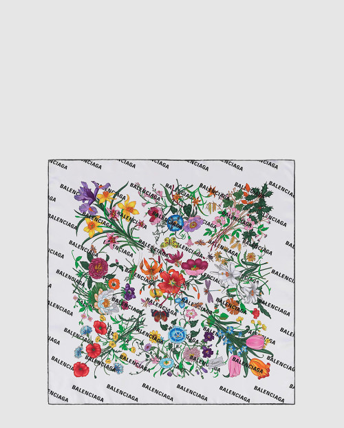 [GUCCI-구찌]꽃 프린트 실크 스카프 679493