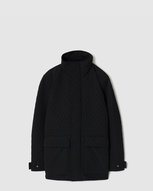 [BURBERRY-버버리]체크 후드 퀼팅 나일론 재킷 80938761