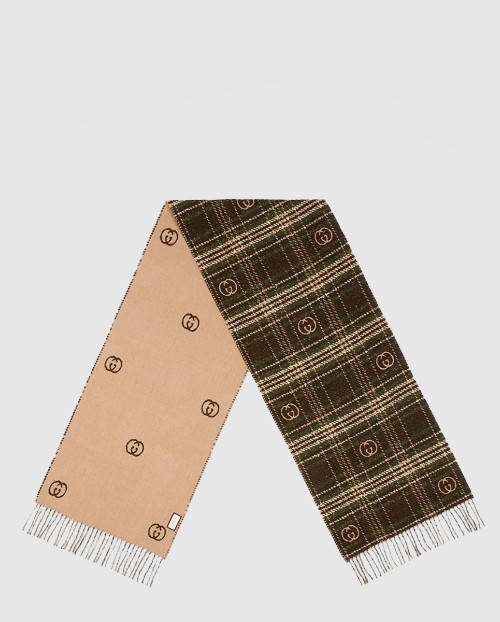 [GUCCI-구찌]체크 자카드 스카프 643208