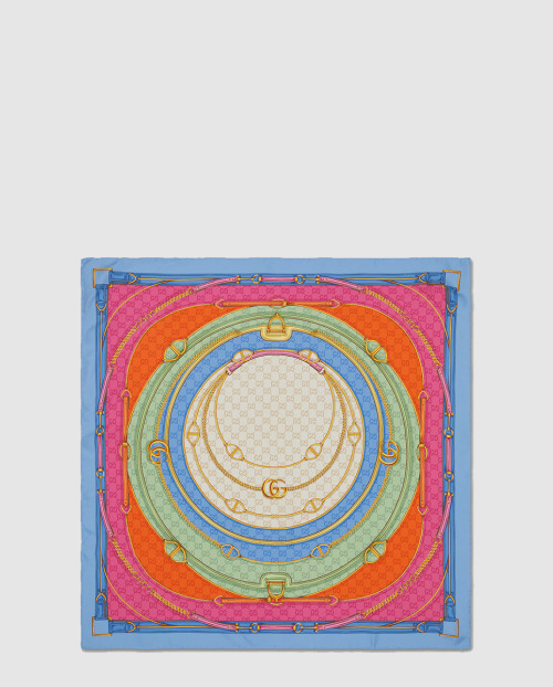 [GUCCI-구찌]GG 벨트 프린트 실크 스카프 788599