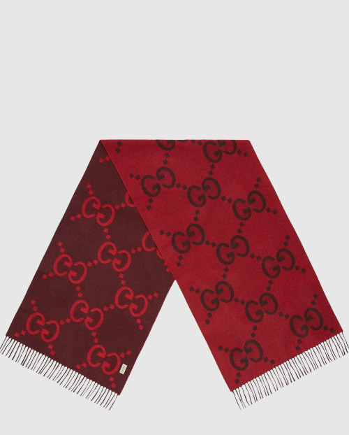 [GUCCI-구찌]태슬 디테일의 GG 자카드 니트 스카프 674275