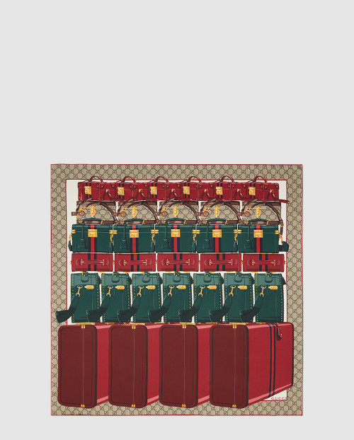 [GUCCI-구찌]GG 발리제리아 프린트 실크 까레 783164